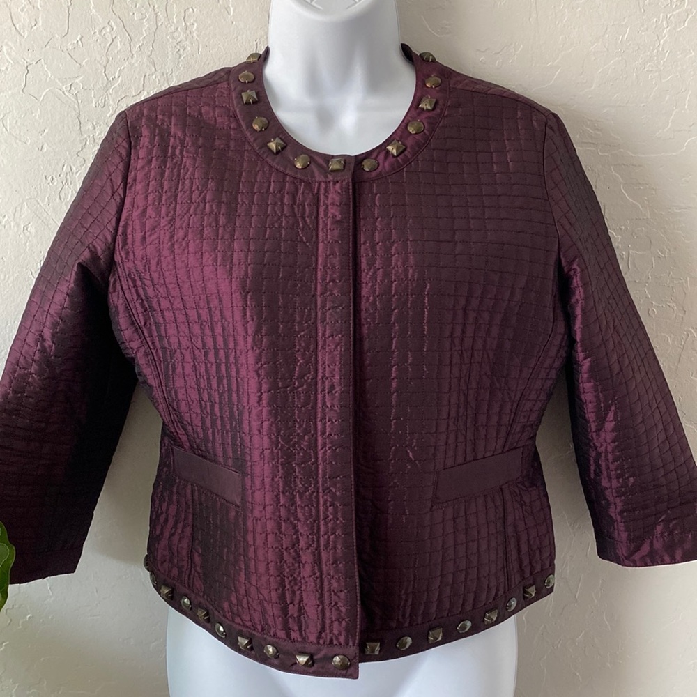 Ruby Rd. Quilted Studded Jacket - image 1